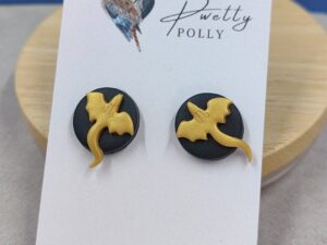 PwettyPolly Polymer Dragon Studs