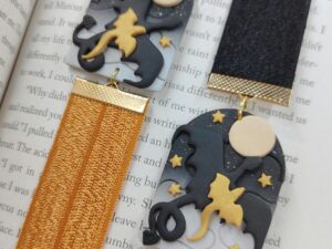 PwettyPolly Dragon Polymer Bookmark