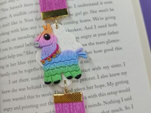 PwettyPolly Polymer Llama Bookmark