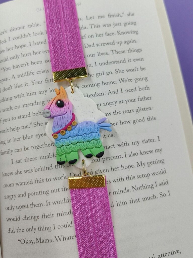 PwettyPolly Polymer Llama Bookmark