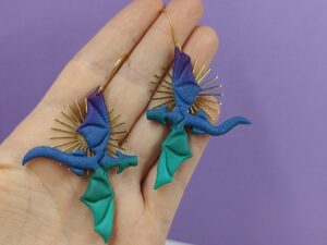 PwettyPolly Dragon Earrings